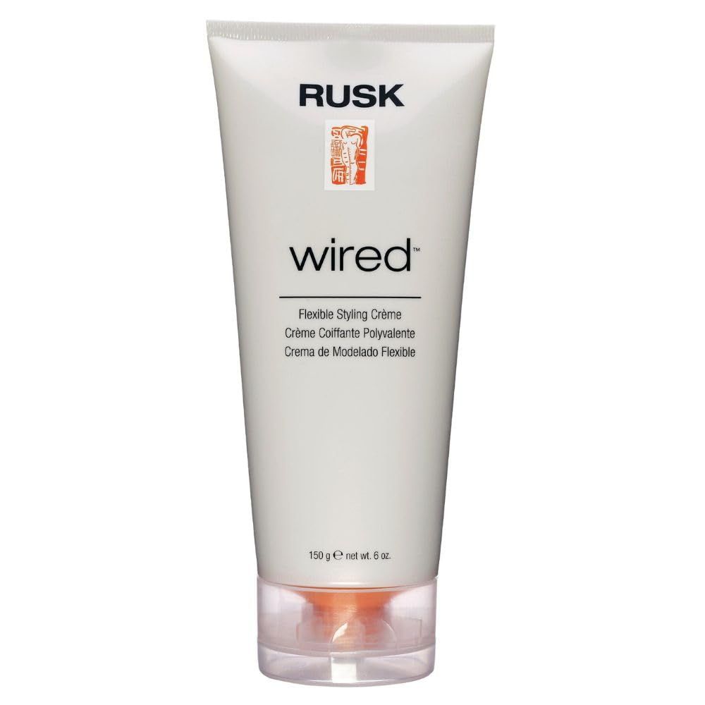 RUSK Designer Collection Wired Flexible Styling Creme, 6 Oz, Lifts, Shines, and Creates Soft, Gravity-Defying Body, Provides Pliable Style Support and Flexible Body
