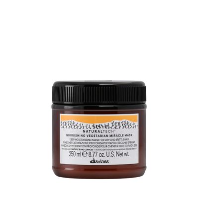 Davines Naturaltech NOURISHING Vegetarian Miracle Mask, Deep Moisturizing For Dry And Brittle Hair, 8.77 Fl. Oz.