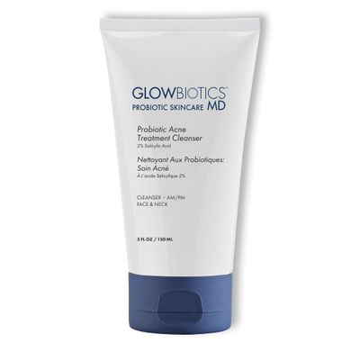 Glowbiotics Probiotic Acne Cleanser: Gentle Foaming Face Wash for Acne-Prone Skin | Clears Pores, Removes Dirt &amp; Oil, Soothes Redness with Salicylic Acid &amp; Niacinamide
