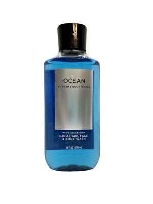 Bath &amp; Body Works, Signature Collection 2-in-1 Hair + Body Wash, Ocean For Men, 10 Ounce