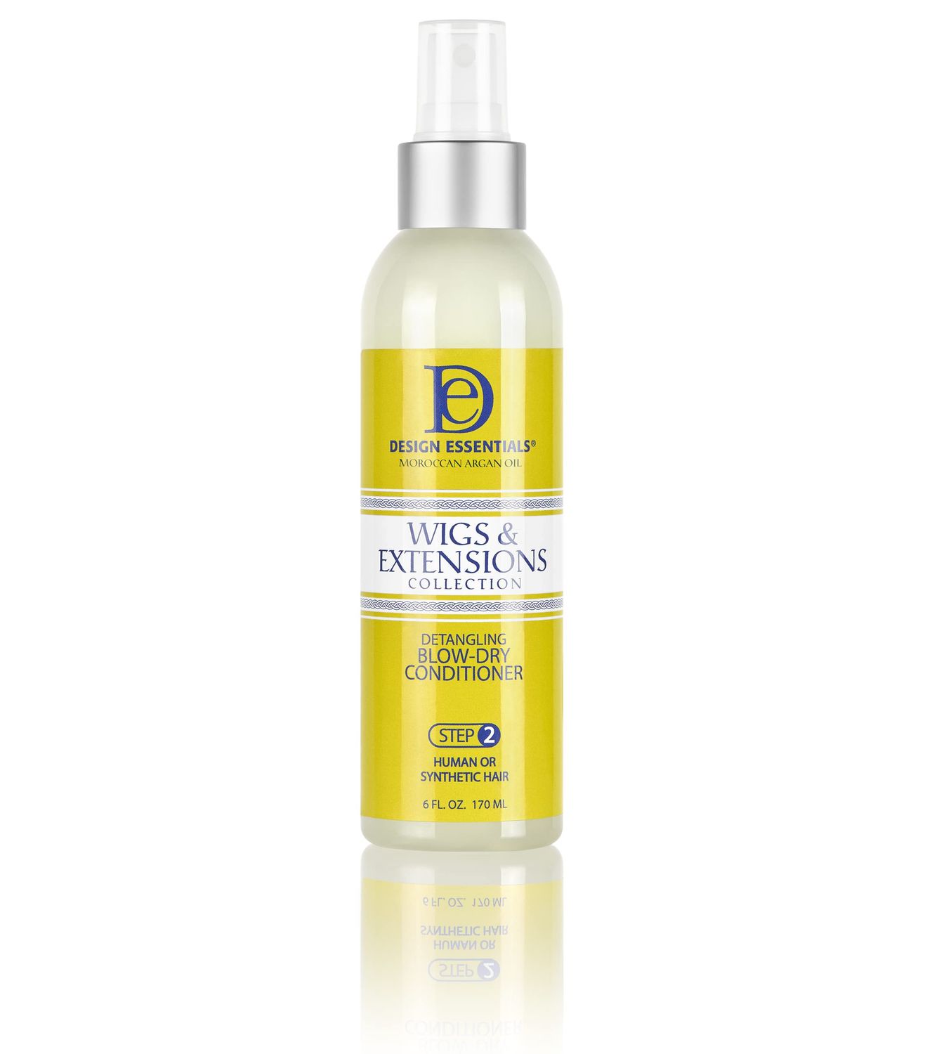 Design Essentials Moroccan Argan Oil Detangling Blow-Dry Conditioner- Wigs &amp; Extensions Collection, 6 Oz (Packaging may vary)