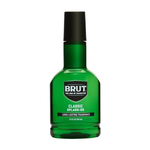 Brut Splash-On Original Fragrance - Bold, Masculine Cologne for Men - Long Lasting Mens Fragrance With Spicy Woods, Floral, and Citrus Notes - 3.5 oz