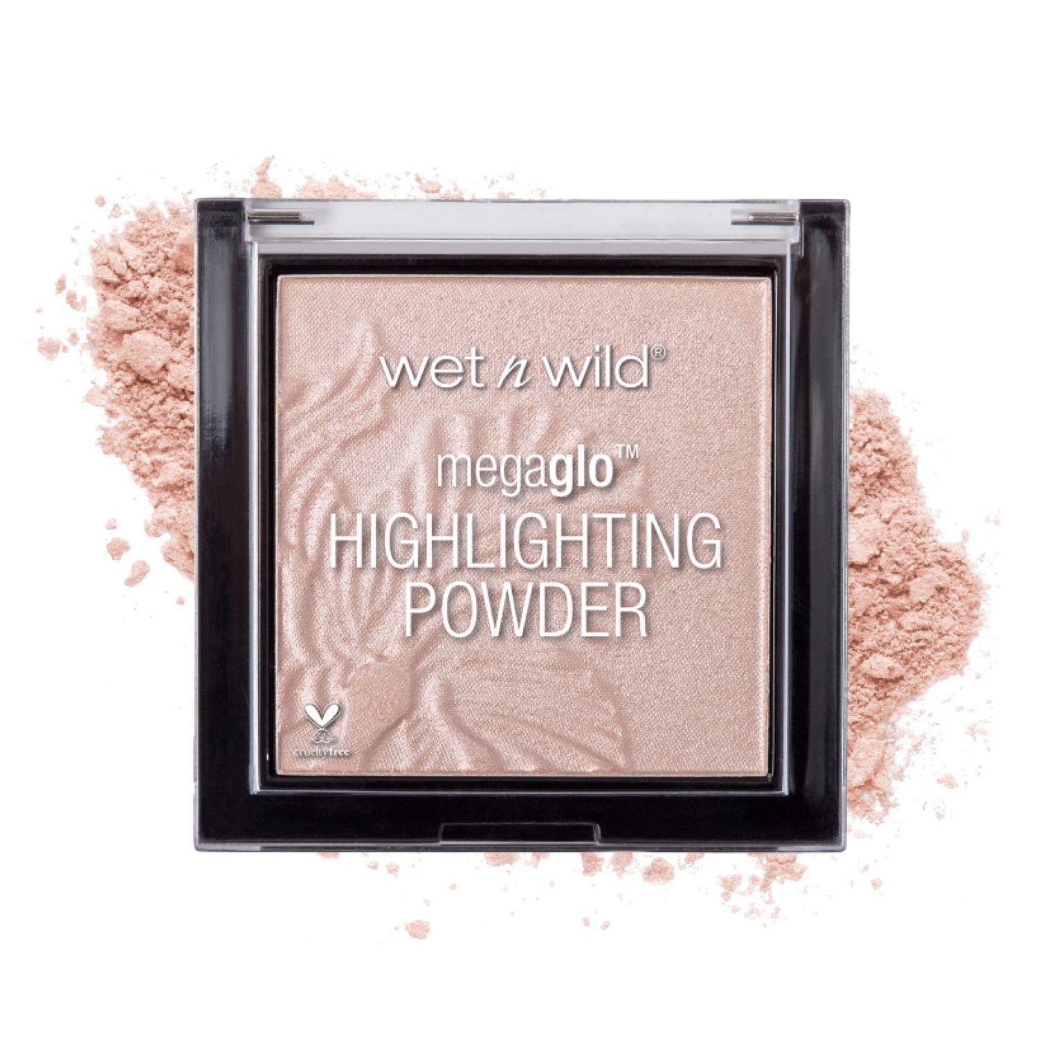 wet n wild MegaGlo Highlighting Powder, Highlighter Makeup, Shimmer Glow, Pink Rose Gold Blossom Glow