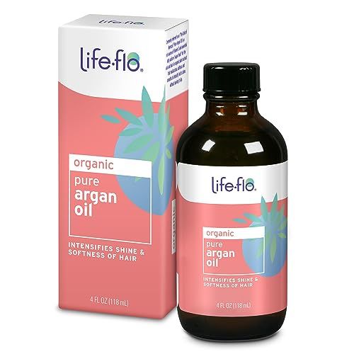 Life-flo Pure Argan Oil | Organic and Cold Pressed | Intensify Hair Shine and Softness &amp; Minimize Split Ends | Skin Moisturizer | 4 oz