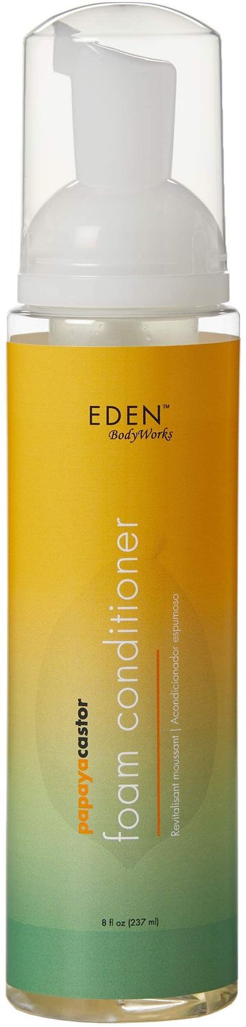 EDEN BodyWorks Papaya Castor Foam Styling Conditioner | 8 oz | Reduce Frizz, Set Styles, Nourish &amp; Smooth Hair