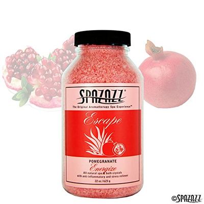 Spazazz SPZ-261 Escape Aromatherapy Crystals Container, 22-Ounce, Pomegranate Energize