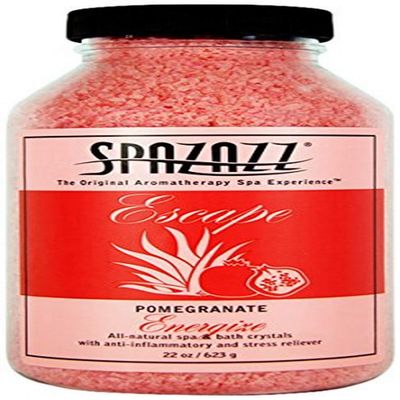 Spazazz SPZ-261 Escape Aromatherapy Crystals Container, 22-Ounce, Pomegranate Energize