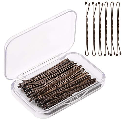 AIEX 50Pcs Hair Pins Kit Hair Clips Secure Hold Bobby Pins Hair Clips for Women Girls and Hairdressing Salon (Brown)