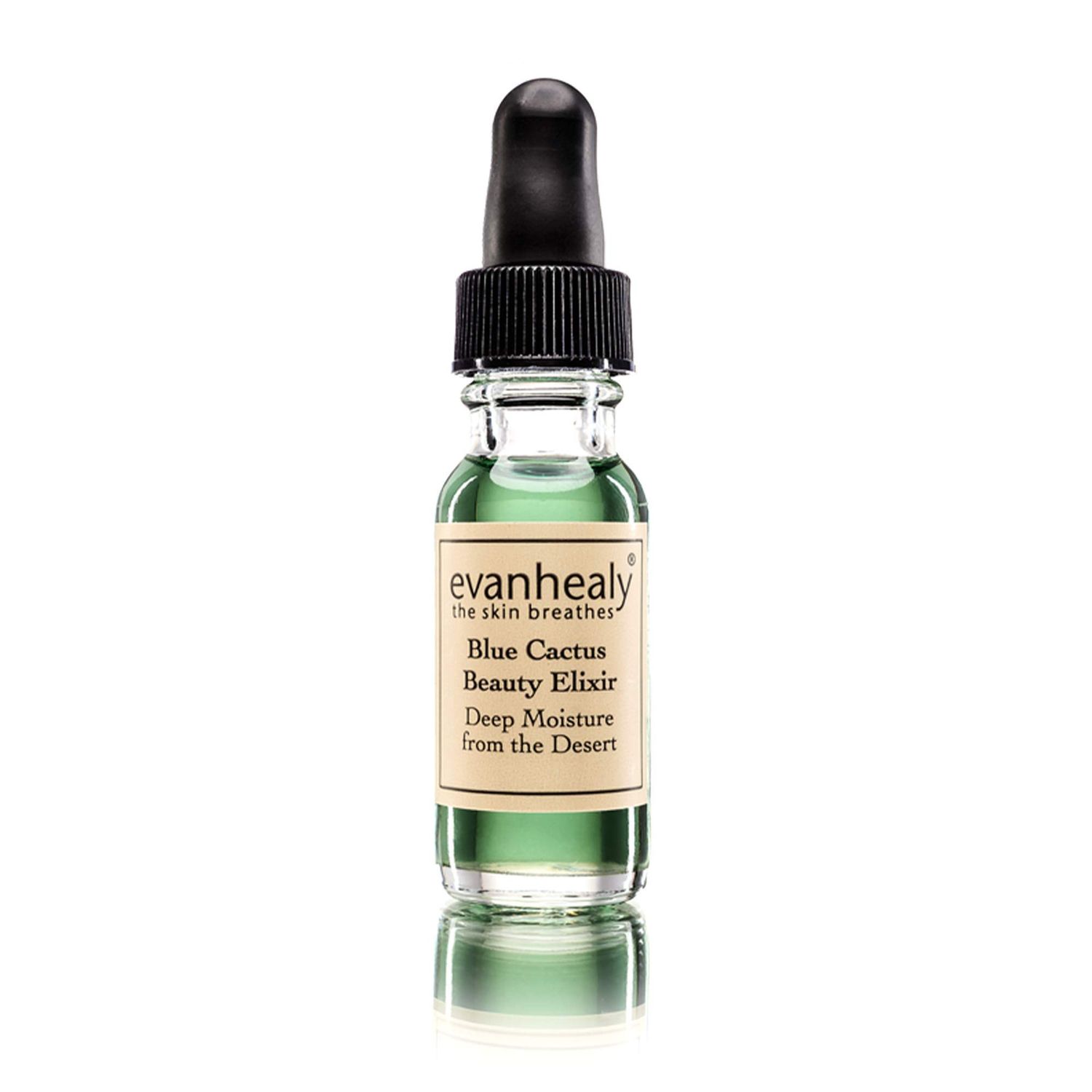 evanhealy Blue Cactus Beauty Elixir | Organic Jojoba &amp; Prickly Pear Oils | Soothing &amp; Illuminating Serum for All Skin Types