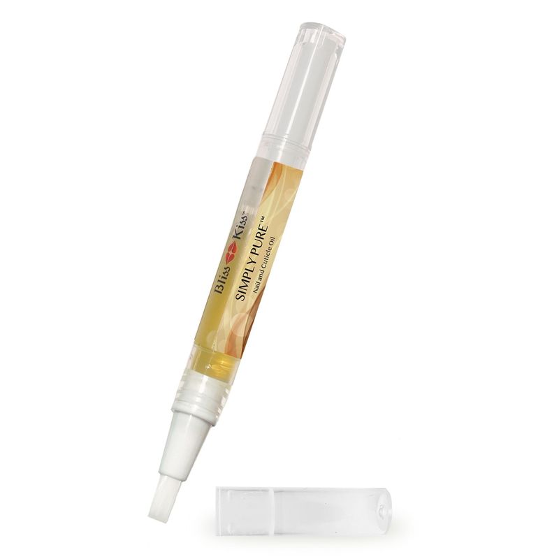 Bliss Kiss | 1 Vanilla Fragrance | Nail Oil Cuticle Pen w/Vitamin E &amp; Jojoba?Nail Strengthener Nail Growth Serum for Brittle Peeling Breaking Thin Nails