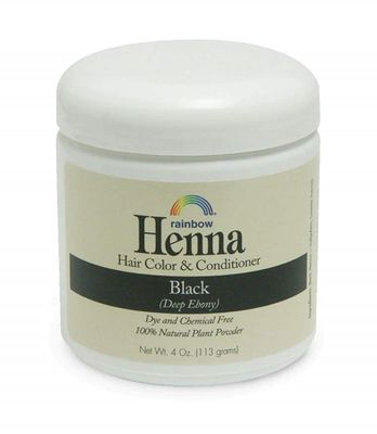Rainbow Research Henna Hair Color and Conditioner, Persian Black Deep Ebony, 4 Ounce