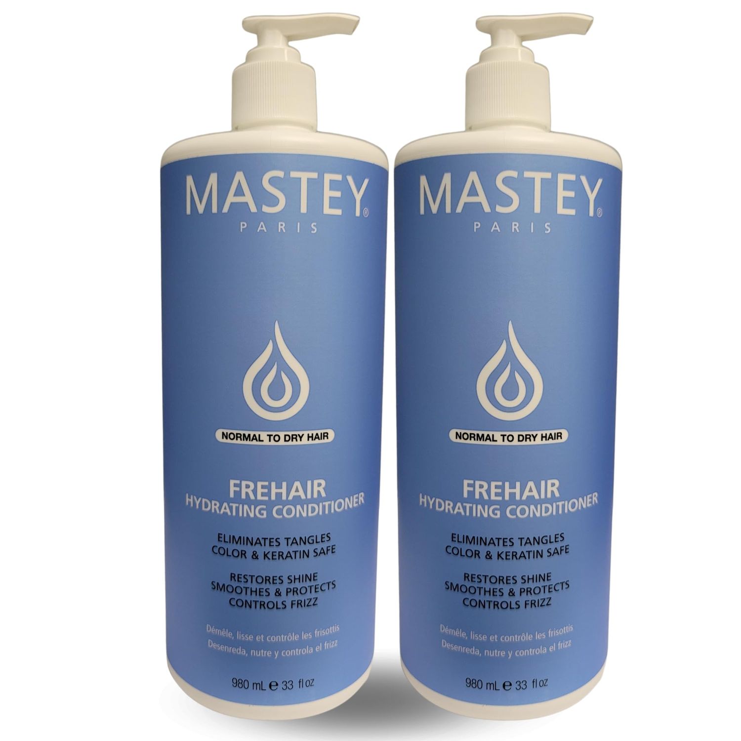 Mastey Paris Professional Cream Hair Care, Sulfate Free, Lipid &amp; Amino Acid Fortified, with UV Blocking Antioxidants - 33 fl oz
