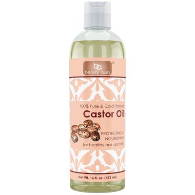 Beauty Aura 100 percent Pure Castor Oil From Best Quality Castor Seeds 16 Fl Oz