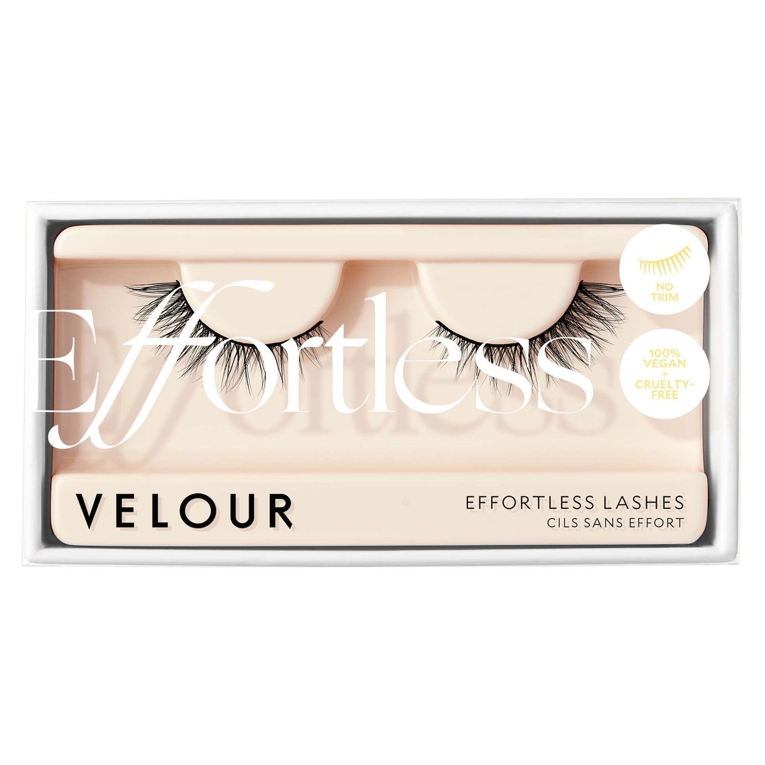 Velour Effortless Lashes - Natural-Looking False Eyelashes - Fluffy &amp; Lightweight No-Trim Lashes - Reusable Fake Lashes All Eye Shapes - Vegan &amp; Cruelty-Free - Lash Glue not Included (Mini Me)