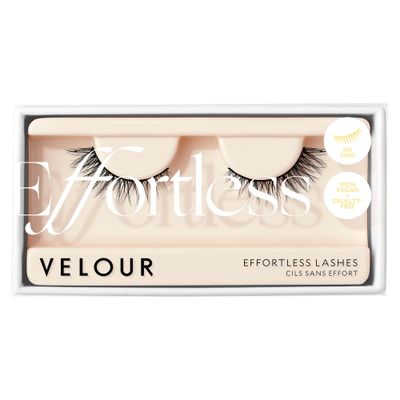 Velour Effortless Lashes - Natural-Looking False Eyelashes - Fluffy &amp; Lightweight No-Trim Lashes - Reusable Fake Lashes All Eye Shapes - Vegan &amp; Cruelty-Free - Lash Glue not Included (Mini Me)