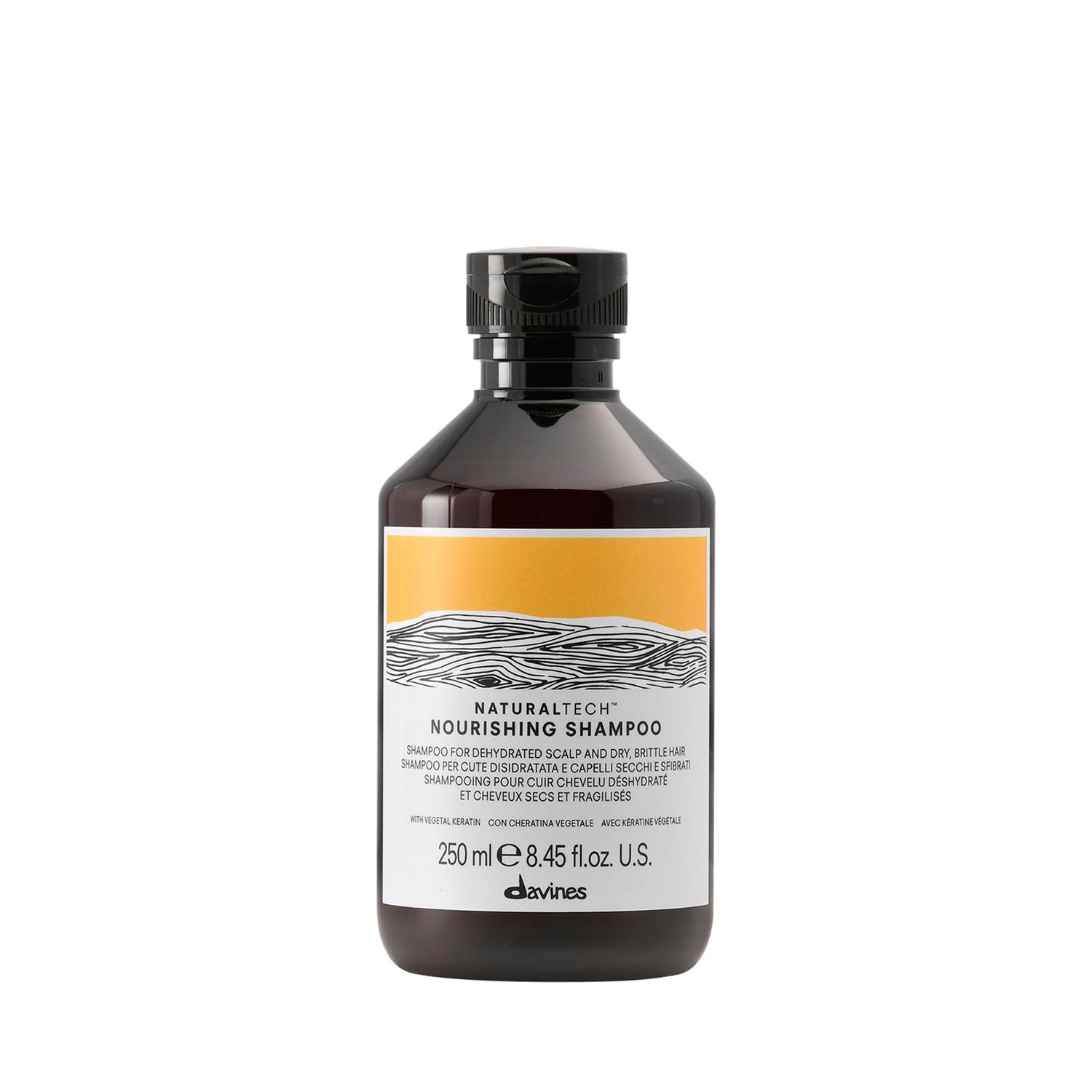 Davines Naturaltech NOURISHING Shampoo, Gentle Cleansing Action For Dehydrated Scalps And Dry, Brittle Hair, 8.45 fl. oz.