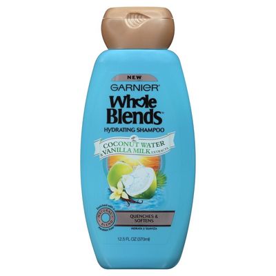 Garnier Whole Blends Shampoo with Coconut Water &amp; Vanilla Milk Extracts, 12.5 fl. oz.