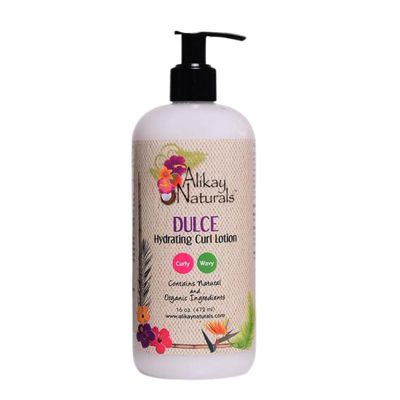 Alikay Naturals Dulce Hydrating Curl Lotion Natural Kokum Butter, Silk Amino Acid &amp; Argan Oil 16 Ounce