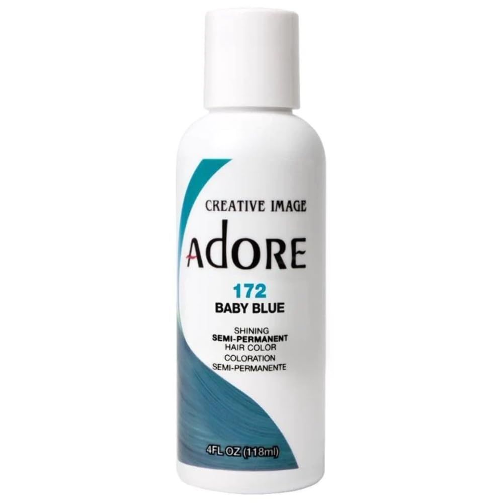 Adore Semi-Permanent Haircolor #172 Baby Blue 4 Ounce (118ml) (6 Pack)