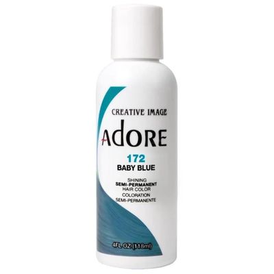 Adore Semi-Permanent Haircolor #172 Baby Blue 4 Ounce (118ml) (6 Pack)