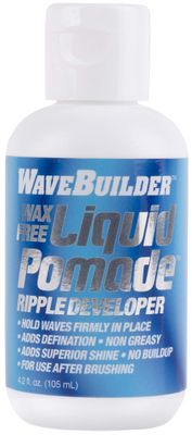 WaveBuilder Wax Free Liquid Pomade | Super Ripple Developer Holds Waves Firmly In Place, 4 Oz