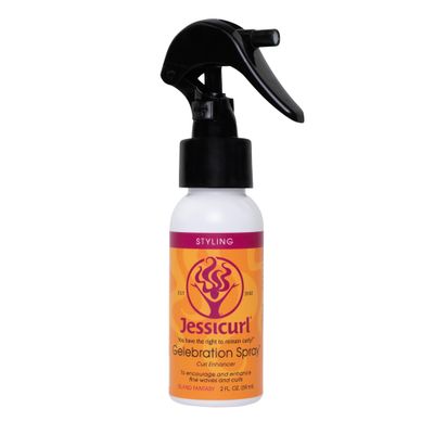 Jessicurl, Gelebration Spray, Island Fantasy, 2 Fl oz. Curl Enhancer for Fine Hair with Flaxseed Extract, Curl Styler for Wavy Hair, Curly Hair Products