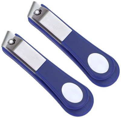 REFINE - Japan - Professional Angled Toenail Clipper, Straight Edge, Stainless Steel, 2 Count