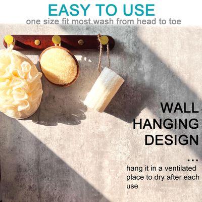 2 Pack Exfoliating Body Spa Bath Mitt for Men &amp; Women - Loofah Sponge Brushes Pouf Bath Mesh Brush - Shower Scrubber Remove Dead Skin 57inchs