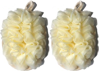 2 Pack Exfoliating Body Spa Bath Mitt for Men &amp; Women - Loofah Sponge Brushes Pouf Bath Mesh Brush - Shower Scrubber Remove Dead Skin 57inchs