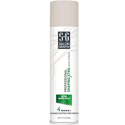 Salon Grafix Profession Shaping Hairspray, Extra Super Hold 9, 10 Oz