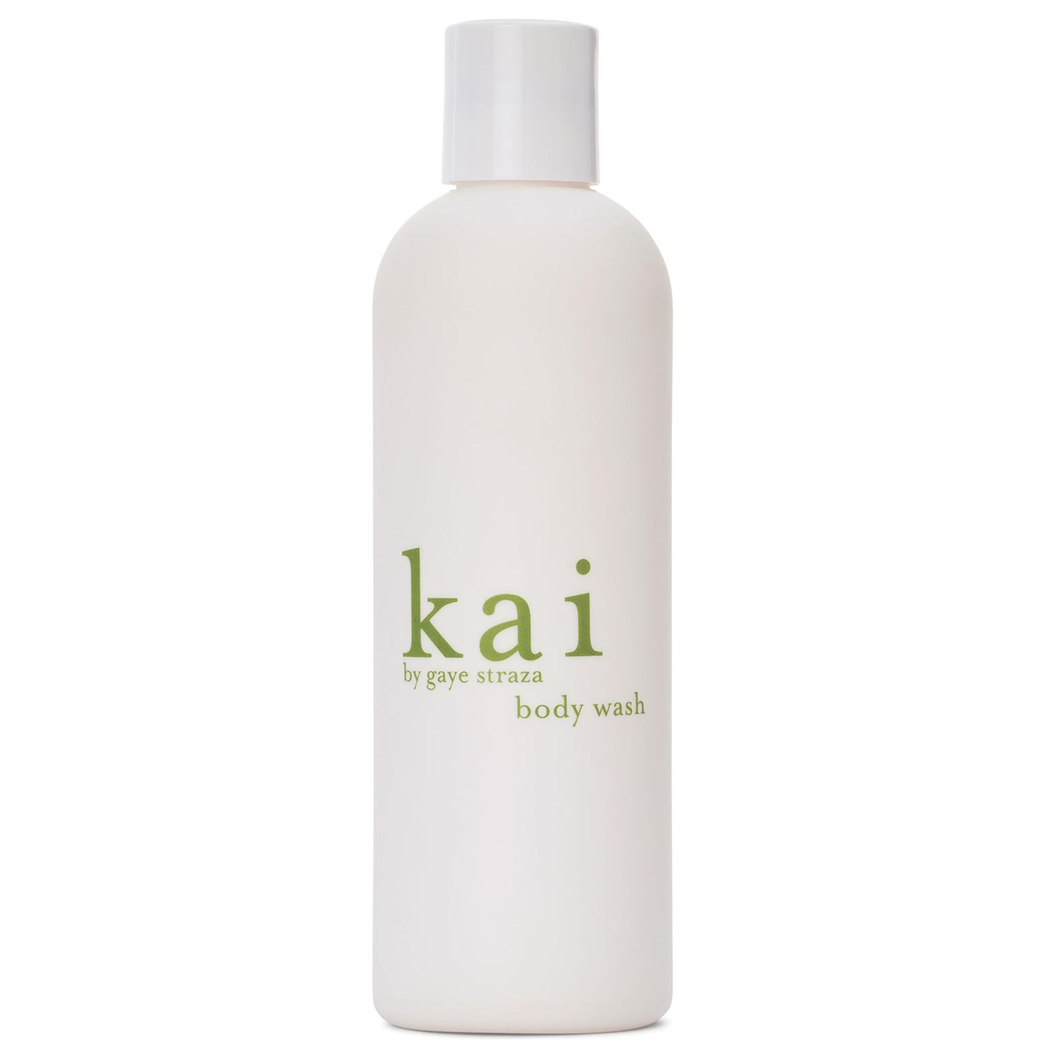 kai Body Wash, 8 Fl Oz., foaming body wash with vitamin e, extracts of cucumber + comfrey, scented with the delicously, fresh + clean signature fragrance. vegan, cruelty free, made in the usa