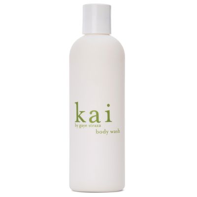 kai Body Wash, 8 Fl Oz., foaming body wash with vitamin e, extracts of cucumber + comfrey, scented with the delicously, fresh + clean signature fragrance. vegan, cruelty free, made in the usa