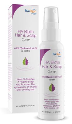 Hyalogic Biotin Volumizing Hair Spray with Hyaluronic Acid for Thinning Hair | Promotes Thicker, Healthier Locks and Scalp | 4 fl oz (118ml)