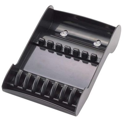 Tujuna Professional Salon Scissors Holder Racks Barber Shop Shears Stand Organizer Storage Tray, ABS Scissors Storage Tray Available for 6 Scissors (Black)