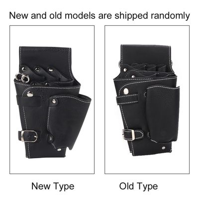 Hair Stylist Waist Bag, Hairdressing Scissors Waist Bag PU Leather Salon Barber Tools Scissors Holder Case with Belt for Hairdresser Hair Stylist Scissor Holder Pouch Cases