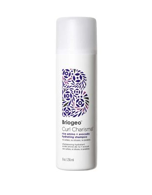 Briogeo Curl Charisma Rice Amino + Avocado Hydrating Shampoo, Define and Moisturize Wavy, Curly, and Coily Hair,Sulfate-free, Anti-Frizz, Hydrating Cleanse, Vegan, Cruelty-Free, 8 fl oz