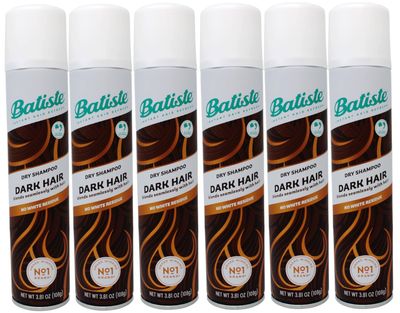 Batiste Dry Shampoo for Dark Hair, 3.81 oz (Pack of 6)