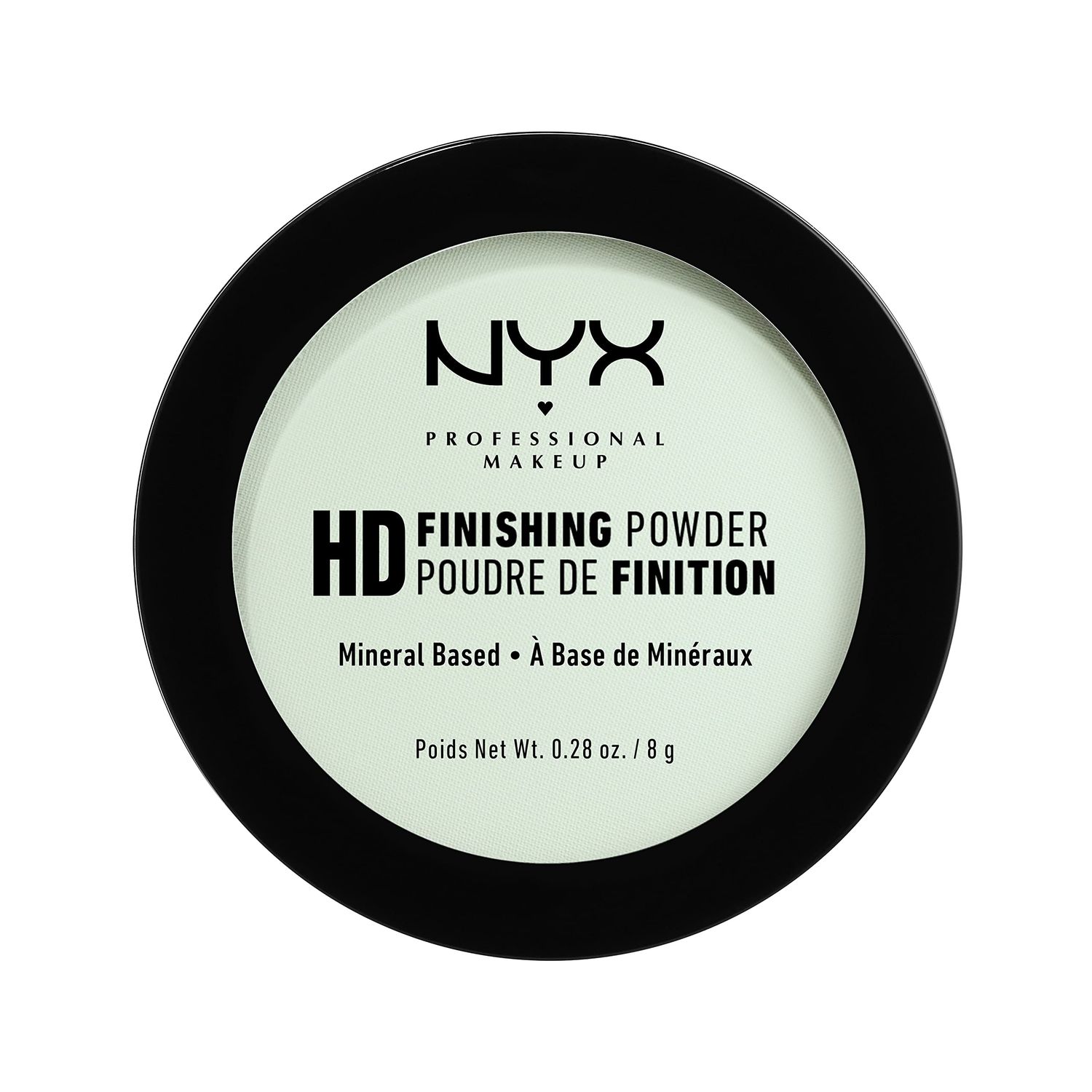 NYX PROFESSIONAL MAKEUP HD Finishing Powder, Pressed Setting Powder - Mint Green