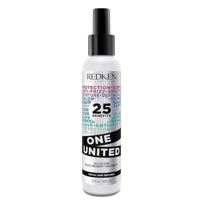 Redken One United All-In-One Leave In Conditioner | Multi-Benefit Treatment | Heat Protectant Spray for Hair | All Hair Types | Paraben Free