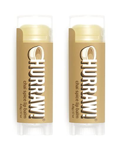 Hurraw! Chai Spice Lip Balm, 2 Pack: Organic, Certified Vegan, Cruelty and Gluten Free. Non-GMO, 100% Natural Ingredients. Bee, Shea, Soy and Palm Free. Made in USA