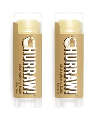 Hurraw! Chai Spice Lip Balm, 2 Pack: Organic, Certified Vegan, Cruelty and Gluten Free. Non-GMO, 100% Natural Ingredients. Bee, Shea, Soy and Palm Free. Made in USA
