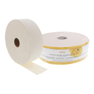 GiGi Natural Muslin Epilating Roll for Hair Removal/Hair Waxing, 2.5 by 100 yds