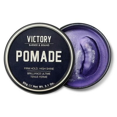 Victory Barber &amp; Brand Pomade for Men, 3.1 Ounce, Water Based Pomade for Men, High Shine Hair Wax for Men, Strong Hold Pomade, Made in USA