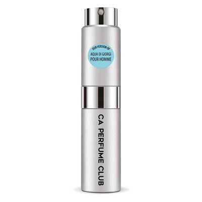 CA Perfume Impression of Aqua Di Giorgi Pour Homme For Men Replica Version Fragrance Dupes Concentrated Long Lasting Eau de Parfum Spray Refillable Atomizer Bottle 0.27 Fl Oz/8ml-X1