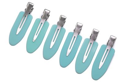 No Crease Hair Clips by A&amp;D Innovation-Set of 6 Rubber No Bend Hair clips used by Professionals &amp; Celebrity Stylists-Perfect for Makeup Application, Styling &amp; Sectioning, will Not Crease or Dent Hair.