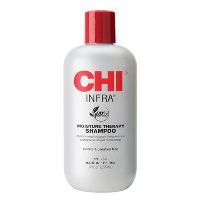 CHI Infra Shampoo, Gently Cleanses Scalp &amp; Hair, Hydrating &amp; Nourishing For All Hair Types, Designed for Heat Damaged Hair, Sulfate, Paraben, &amp; Cruelty-Free, 12 Oz