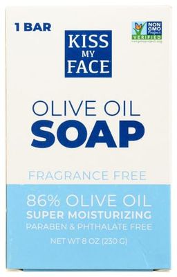 Kiss My Face Pure Olive Oil Bar Soap, FragranceFree 8 oz