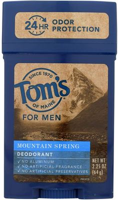 Tom&#39;s of Maine Natural Long Lasting Men&#39;s Deodorant, Mountain Spring 2.25 oz