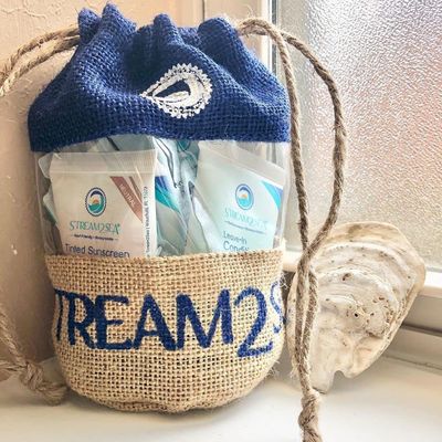 EcoConscious Travel Kit Body &amp; Hair Care Gift Set | Shampoo &amp; Body wash | Conditioner | SPF30, SPF20 and Mineral Sunscreen | SPF 30 Cucumber Mint and Hydrate Cherry Vanilla Lip Balm by Stream2Sea
