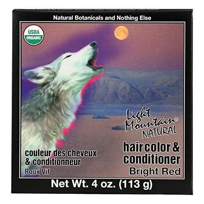 LIGHT MOUNTAIN 187013 Natural Hair Color 3 Piece -bright Red, 4 Ounce (Pack of 3)